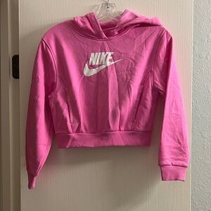Nike Pink Hoodie with Black Swoosh Tag